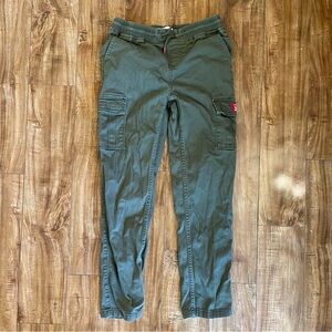 LEVIS Boys Olive Green Cargo Jogger Pants Size 12